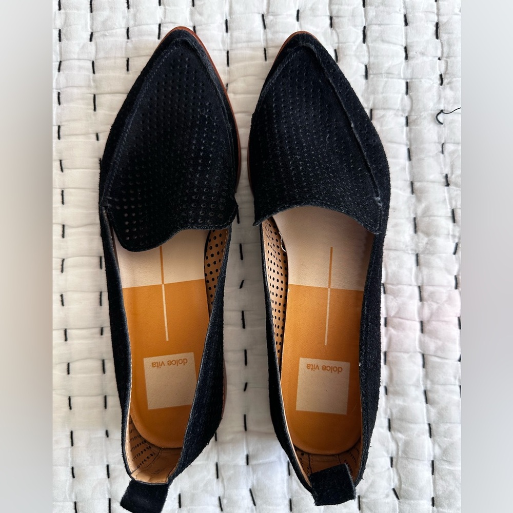 Dolce Vita Perforated Black Loafers